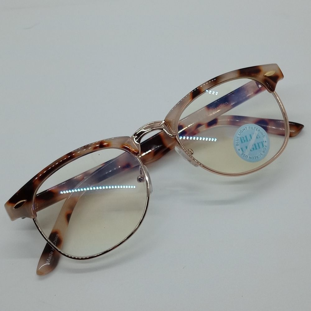 Express Blue Light Filter Milky Tortoise Glasses